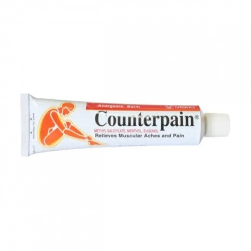 Counterpain - Warming Analgetic Gel 120g and Cool Cold Analgetic Balm 120g (Pack of 2) - Made in Thailand