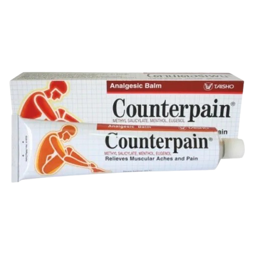 Counterpain - Warming Analgetic Gel 120g and Cool Cold Analgetic Balm 120g (Pack of 2) - Made in Thailand