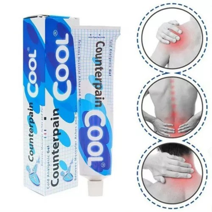 Counterpain - Warming Analgetic Gel 120g and Cool Cold Analgetic Balm 120g (Pack of 2) - Made in Thailand