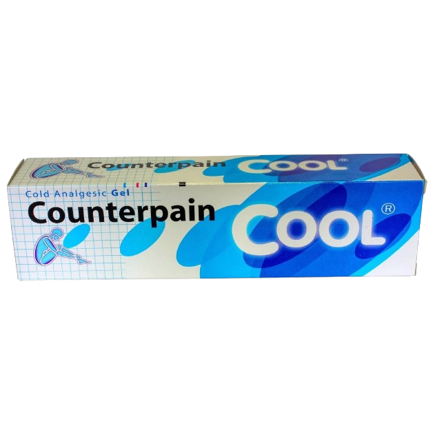 Counterpain - Warming Analgetic Gel 120g and Cool Cold Analgetic Balm 120g (Pack of 2) - Made in Thailand