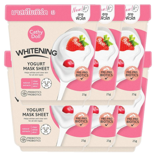 Cathy Doll - Whitening Yogurt Mask Sheet (Pack of 6)