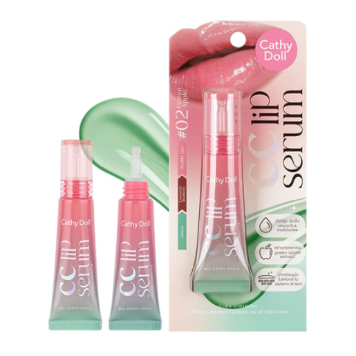 Cathy Doll - CC Lip Serum Color Corrector - Green Apple 10g.