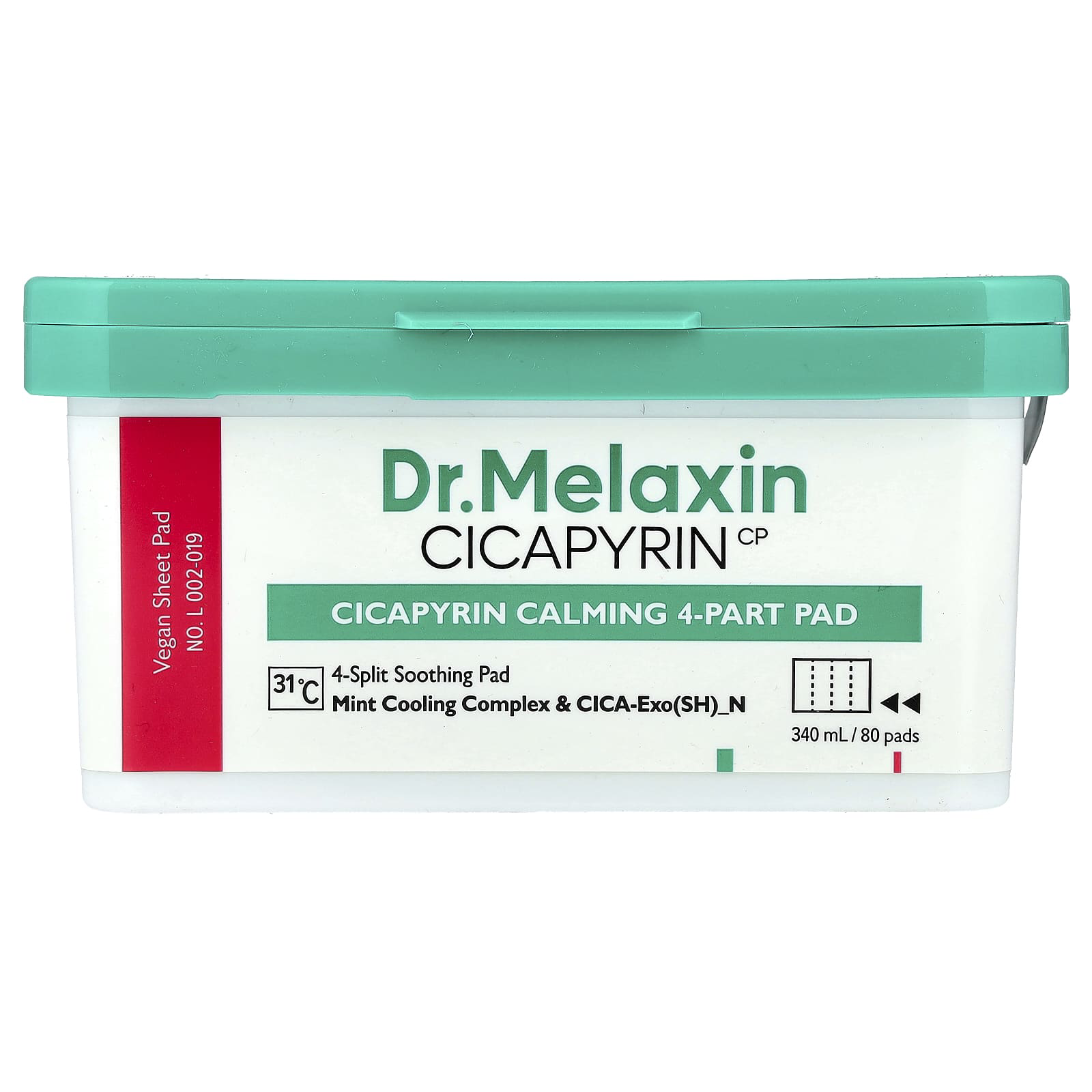 Dr.Melaxin - Cicapyrin Calming 4-Part Pad Cicapyrin Calming 4-Part Pad 340ml. (80 Pads)