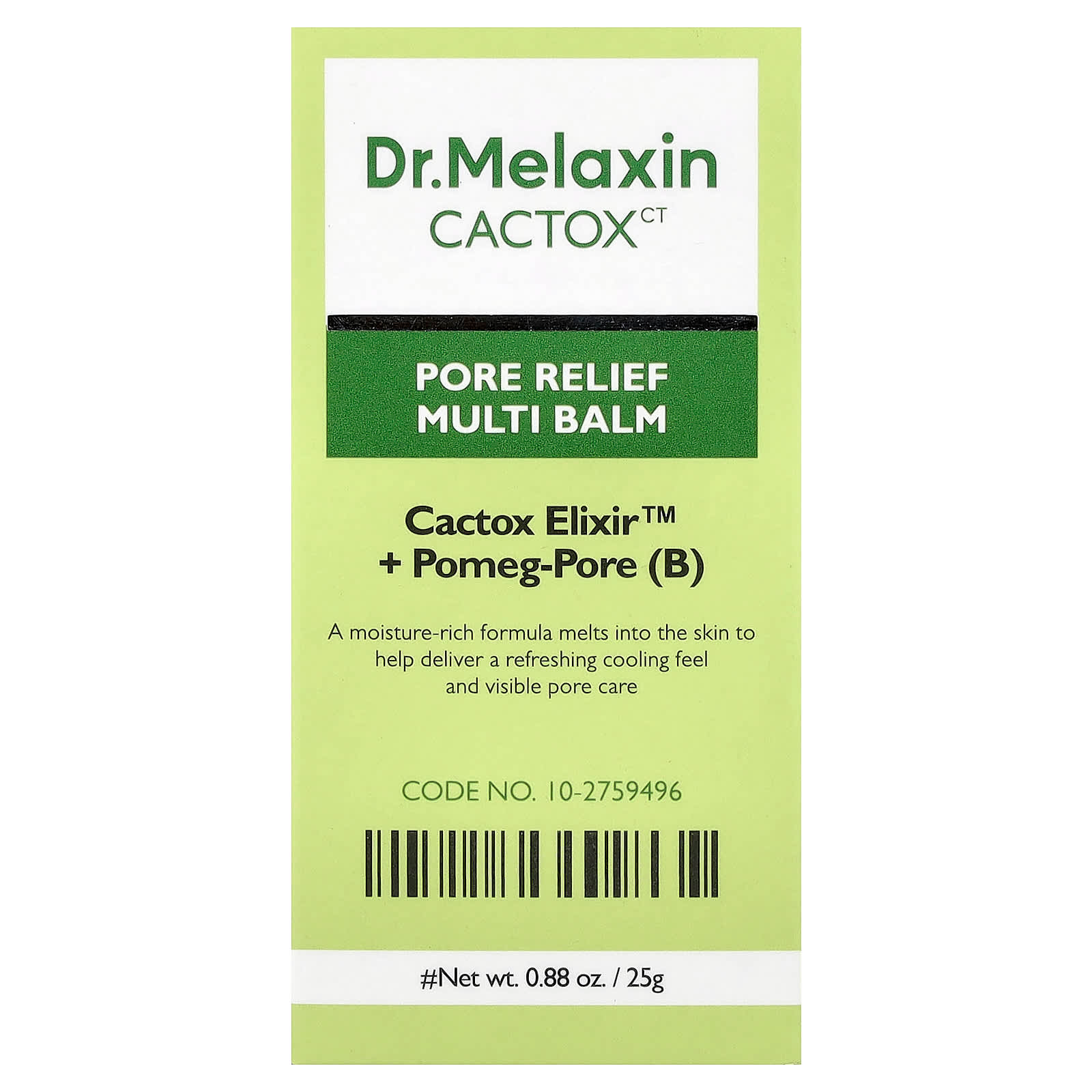 Dr.Melaxin - Cactox Pore Relief Multi Balm 25g.
