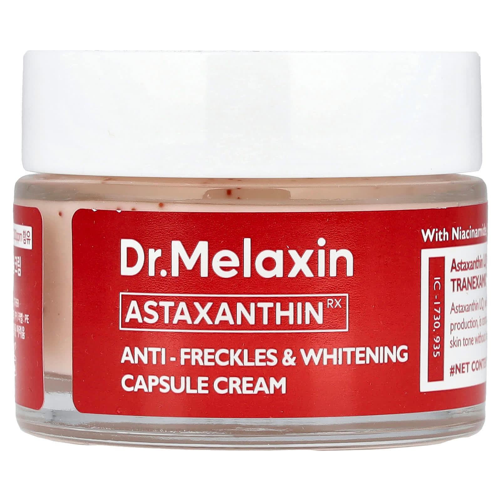 Dr.Melaxin - Astaxanthin Anti-Freckles & Whitening Capsule Cream with Niacinamide 50g.