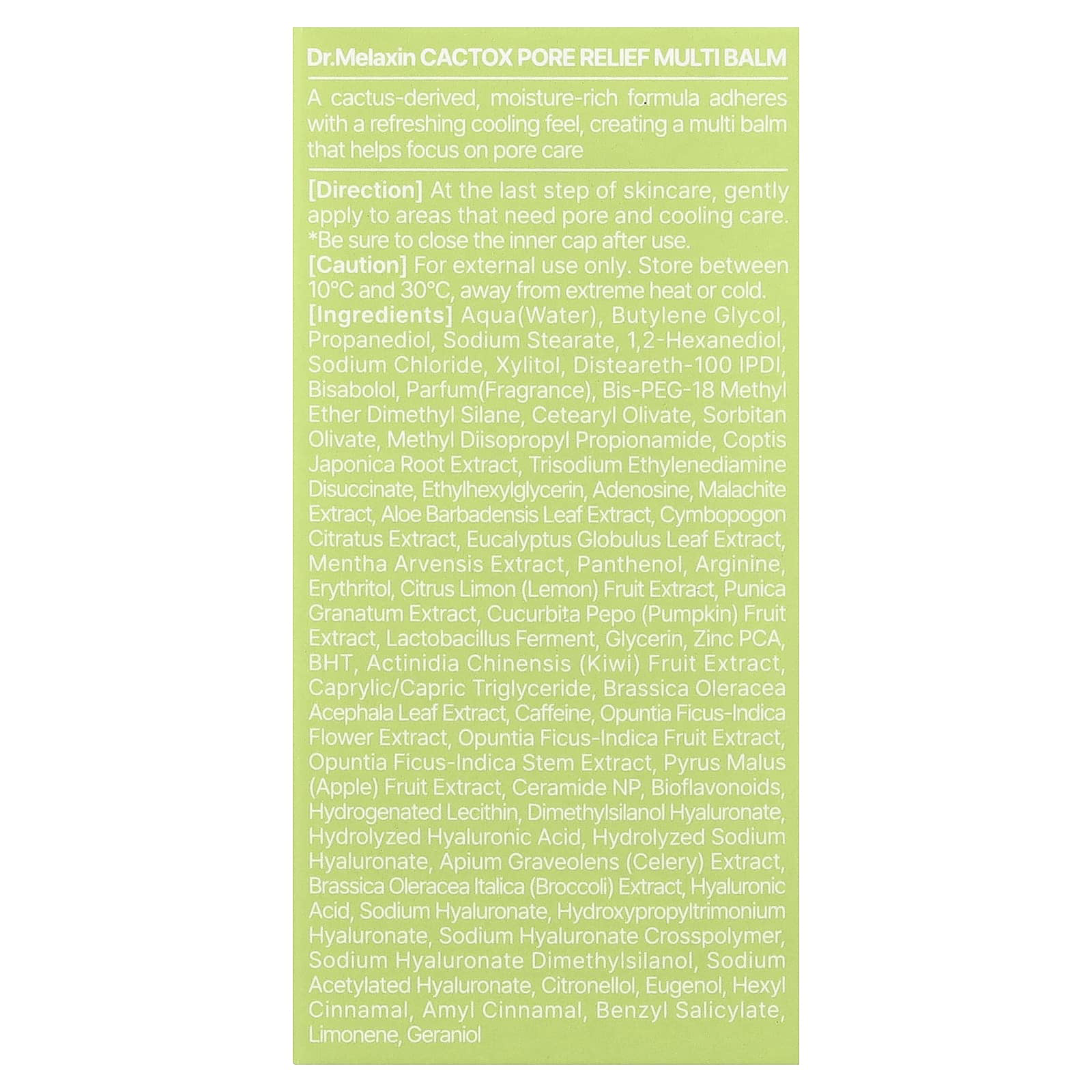 Dr.Melaxin - Cactox Pore Relief Multi Balm 25g.