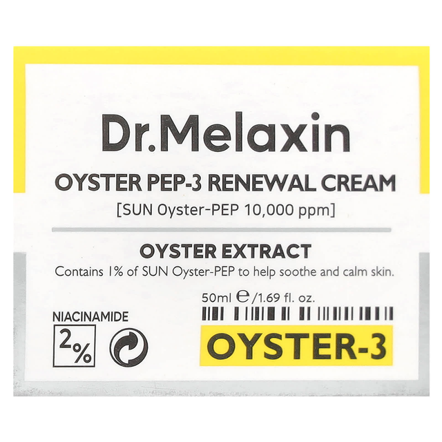 Dr.Melaxin - Oyster Pep-3 Renewal Cream with Silk Amino Acids, Retinal and Sea Water 50ml.