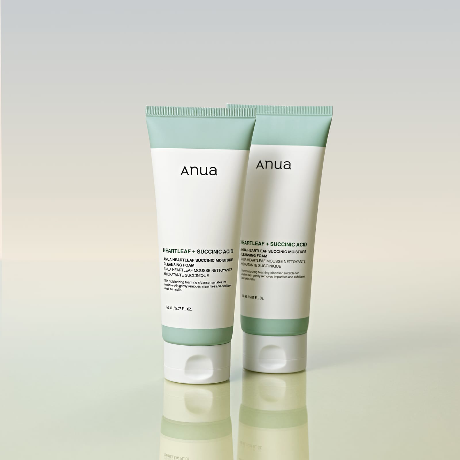 Anua - Heartleaf Succinic Moisture Cleansing Foam 150ml.