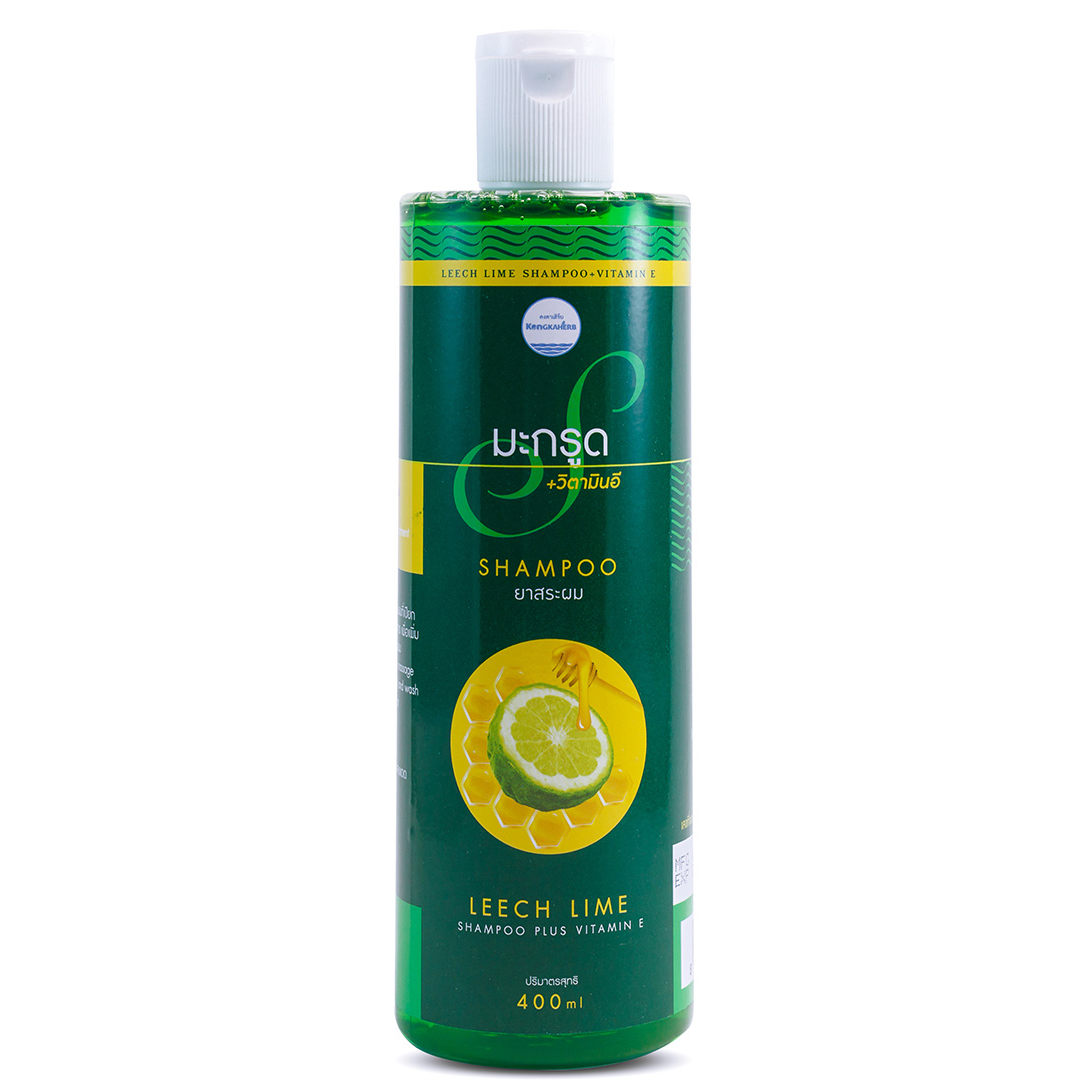 Kongkaherb - Kaffir Lime Shampoo + Conditioner with Vitamin E, each 400ml.