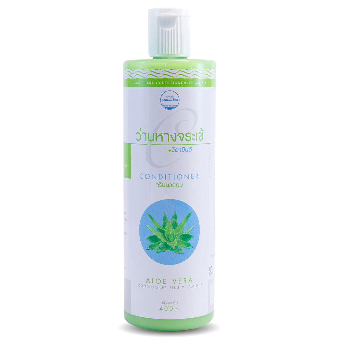 Kongkaherb - Aloe Vera Shampoo + Conditioner with Vitamin E, each 400ml.