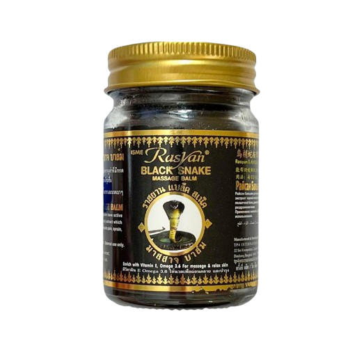 ISME - Black Snake Massage Balm with Vitamin E, Omega 3, 6 and 9, 50g.