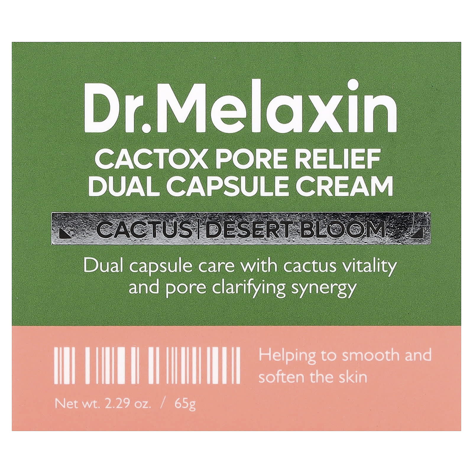 Dr.Melaxin - Cactox Pore Relief Dual Capsule Cactus Cream 65g.
