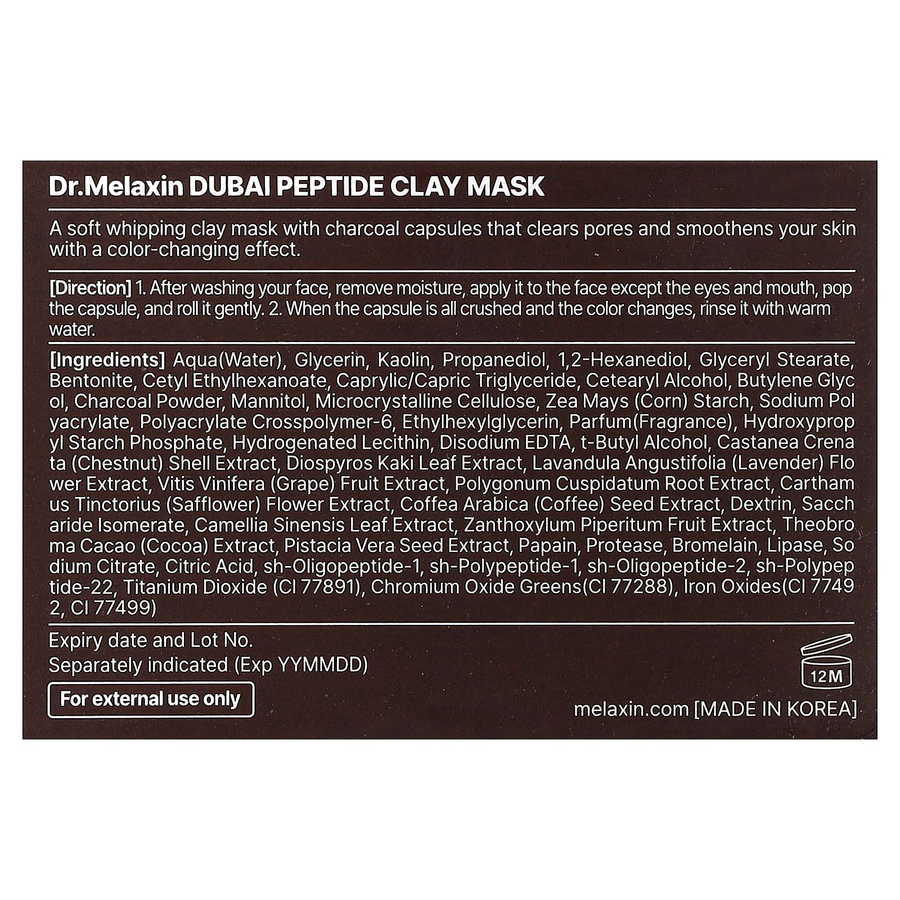 Dr.Melaxin - Dubai Peptide Clay Mask 100g.