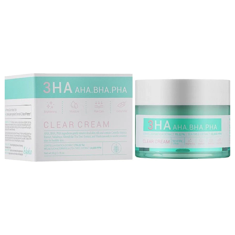 Esfolio - 3Ha Clear Cream AHA BHA PHA 50g.
