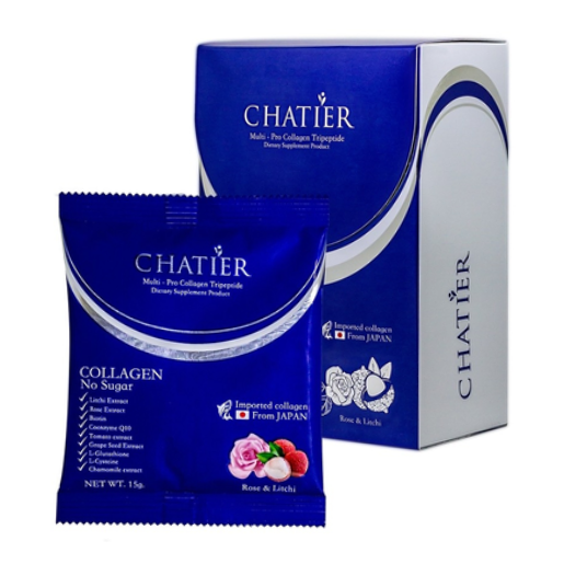 CHATIER - Multi-Pro Collagen Tripeptide, No Sugar 15g. (7 sachets)