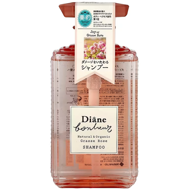 Moist Diane - Bonheur Natural & Organic Grasse Rose Shampoo 500ml.