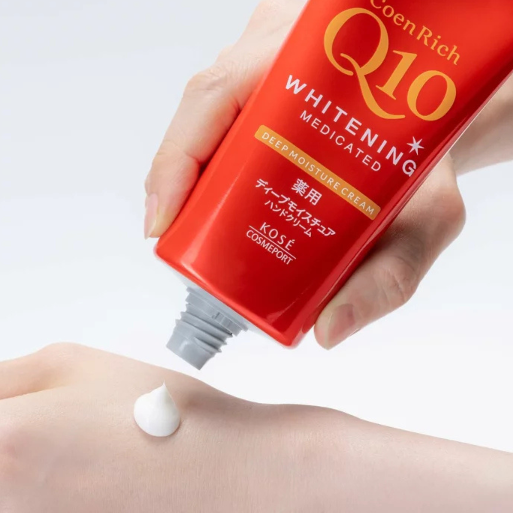 KOSE - CoenRich Q10 - Whitening Medicated Deep Moisture Hand Cream 80g.