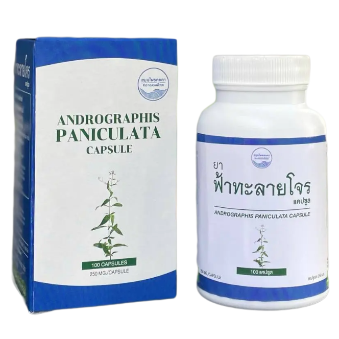 Kongkaherb - Andrographis Paniculata, Thai Herbal Capsule (100 capsules)