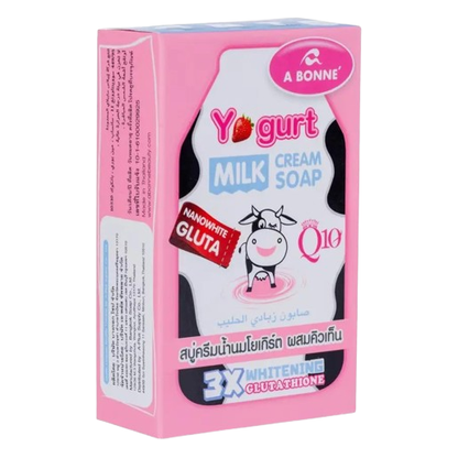 A Bonne' - Yogurt Milk Cream Soap with Q10 90g. (Pack of 3)