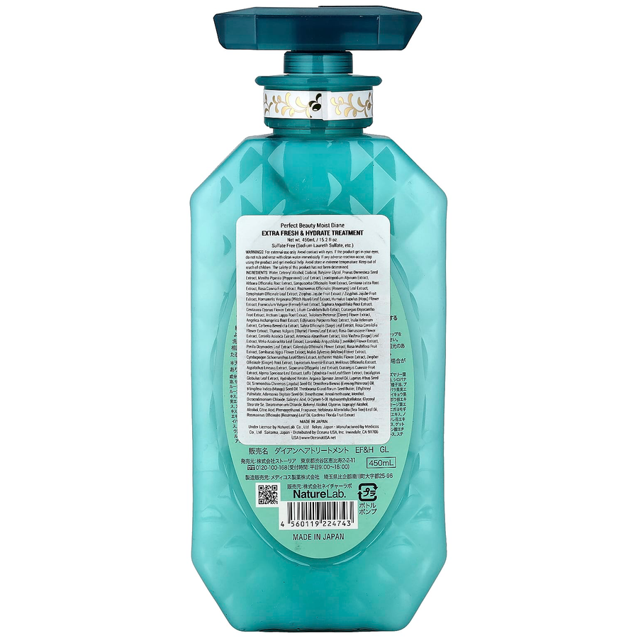 Moist Diane - Extra Fresh & Hydrate Treatment with Organic Argan Oil & Feather Keratin 450ml.