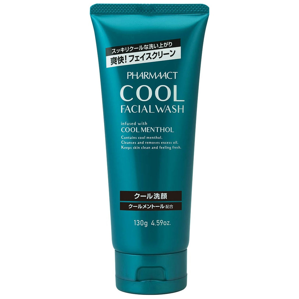 Kumano Yushi - Pharmaact Cool Facial Wash Infused with Cool Menthol 130g.