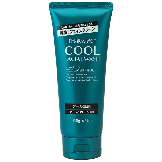 Kumano Yushi - Pharmaact Cool Facial Wash Infused with Cool Menthol 130g.