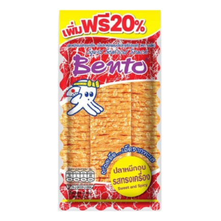 Bento - Baked Squid - Spicy Flavor 22 g. (Pack of 6)