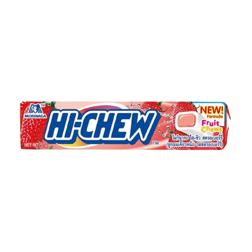 Morinaga - Hi-Chew - Strawberry Chewy Candy Stick 57g. (Pack of 6)