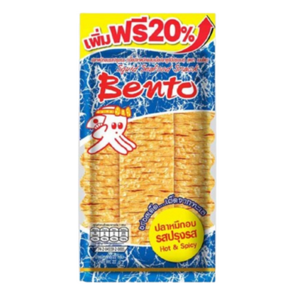 Bento - Baked Squid - Seasoned Flavor, 22 g. (Pack of 6)