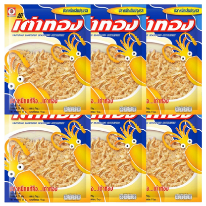 Taotong - Seasoned Squid Strips 31g. (Pack of 6)