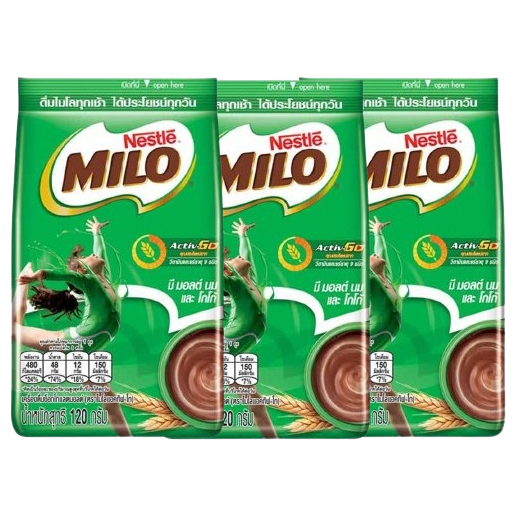 Milo - Bag Type 120g. (Pack of 3)