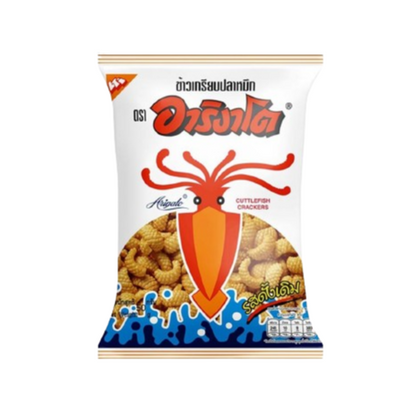 Arigato - Squid Crackers - Original Flavor 50g. (Pack of 3)