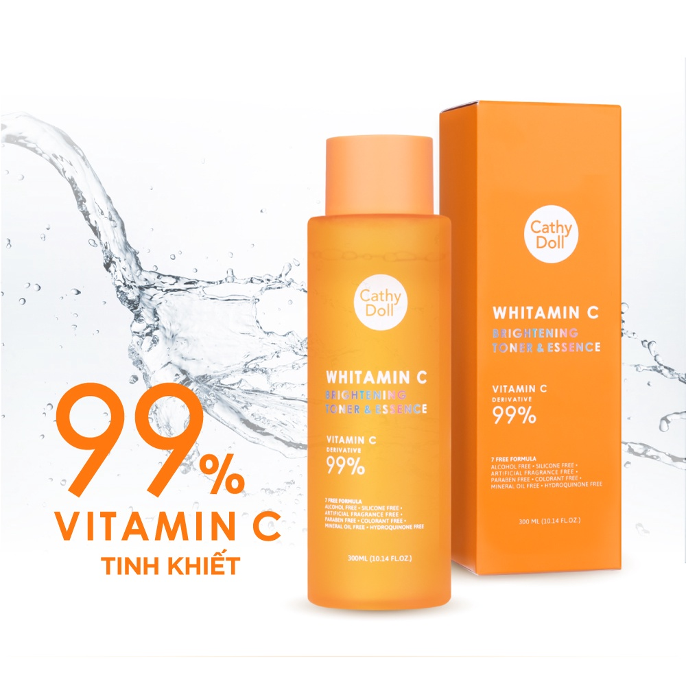 Cathy Doll - Vitamin C Brightening Toner and Essence 300ml.