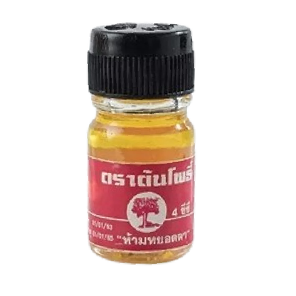 Somthawin - Ang Ki, Yellow Oil (Turmeric, Peppermint, Camphor), relieves dizziness and faintness 4ml. (Pack of 12)