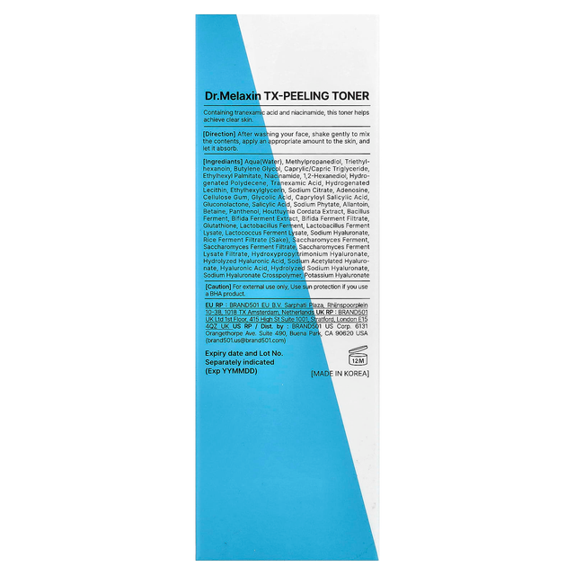 Dr.Melaxin - TX Peeling Toner with Tranexamic Acid and Niacinamide 150ml.