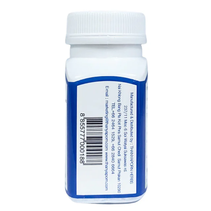 Thanyaporn Herbs - Compound Boraped Capsule - Bor Ra Ped (Tinospora Crispa Plant) - Treatment of Colds and Flu - 100 Capsules - Made in Thailand