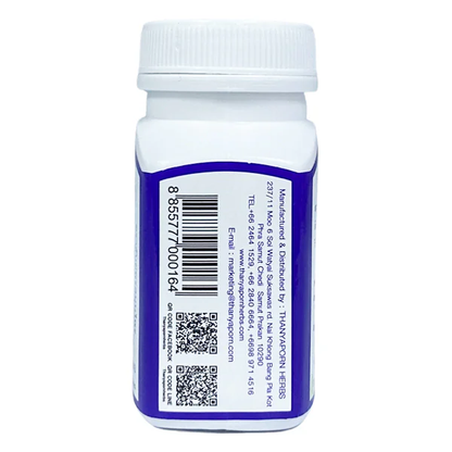 Thanyaporn Herbs - Ya Capsule Rang Jued - Antipyretic - Rank Jeet - Thunbergia Laurifolia Linn plant - Phytopreparation for Detoxification and Withdrawal of Hangover Syndrome - 100 Capsules - Made in Thailand