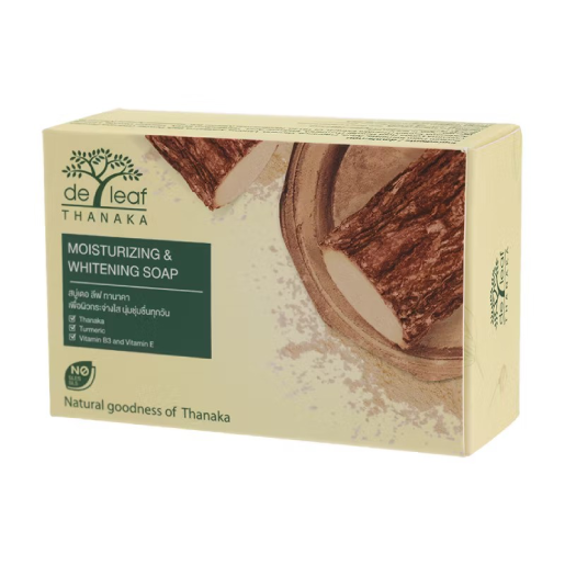 De Leaf - Thanaka Moisturizing and Whitening Soap 100g.