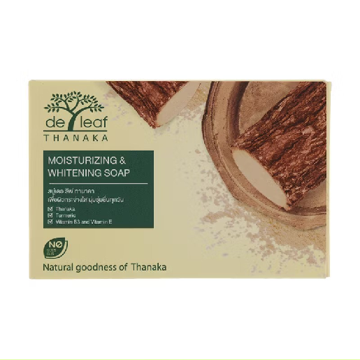 De Leaf - Thanaka Moisturizing and Whitening Soap 100g.