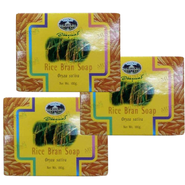 Abhaibhubejhr - Rice Bran Bar 100 g. (Pack of 3) - Made in Thailand