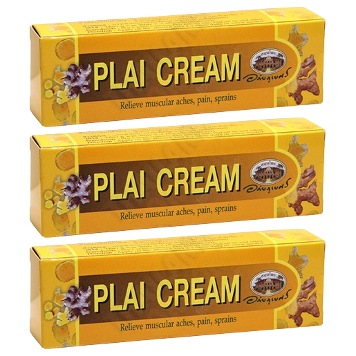 Abhaibhubejhr - Plai Cream 25 g. (Pack of 3) - Made in Thailand