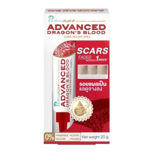 Puricas Plus - Advanced Dragon's Blood C&E Scar Gel, Advanced Formula 20g.