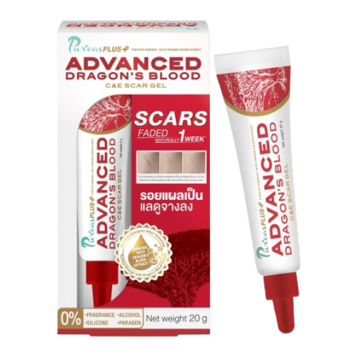 Puricas Plus - Advanced Dragon's Blood C&E Scar Gel, Advanced Formula 20g.