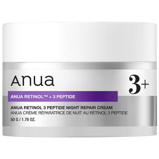 Anua - Retinol 3 Peptide Night Repair Cream 50g.