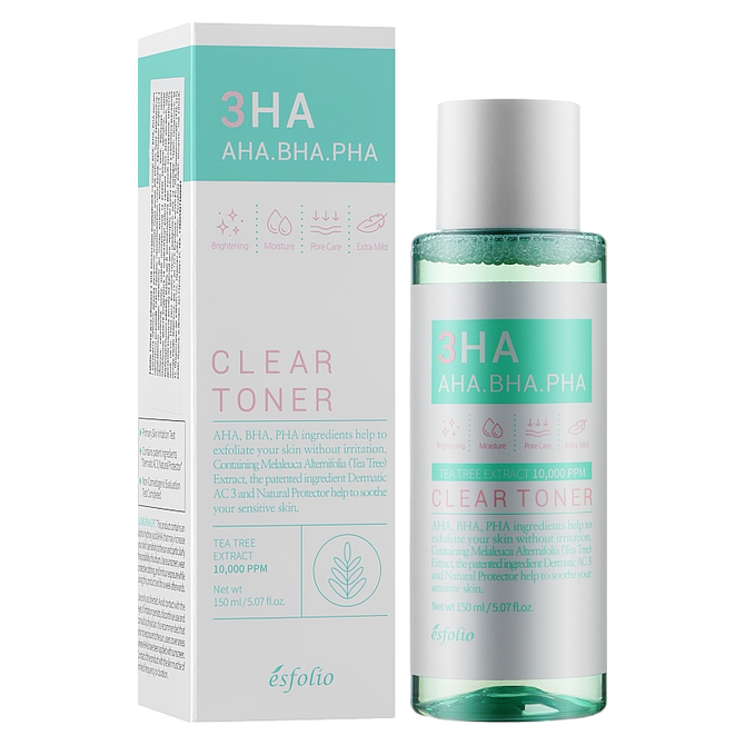 Esfolio - 3HA Clear Serum AHA BHA PHA 50ml.
