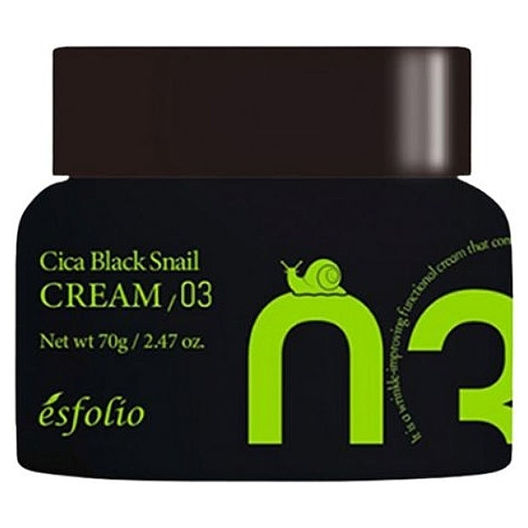 Esfolio - Cica Black Snail Cream 70g.