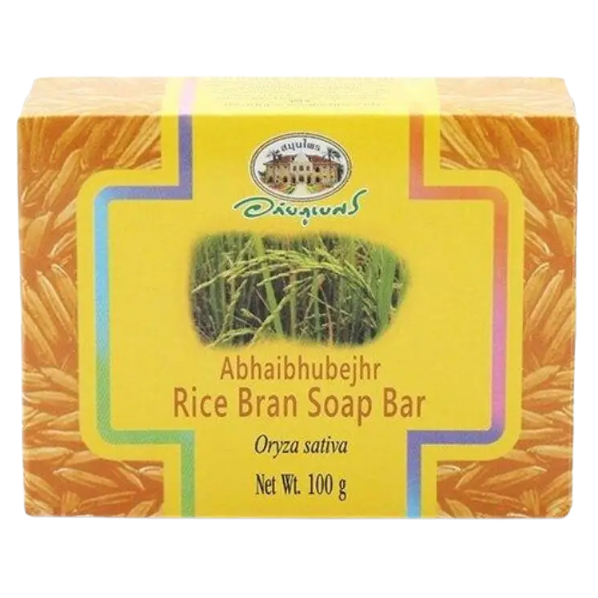 Abhaibhubejhr - Rice Bran Bar 100 g. (Pack of 3) - Made in Thailand