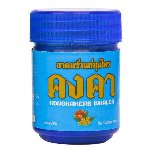 Kongkaherb - Khongkhaherb Herbal Inhaler - 1x Original Green (Fragrant Wood) & 1x Blue (Wild Jasmine) - Pack of 2 Mix