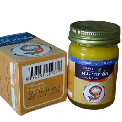 Kongkaherb - Khongka Balm, Thai Herbal Massage Balm 100g.