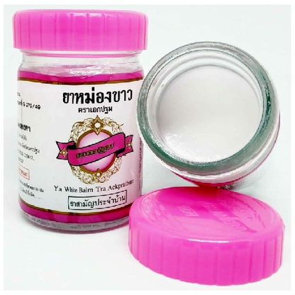 Kongkaherb - Ya White Balm Tra Aekprathom, Thai Herbal Massage Balm 100g.